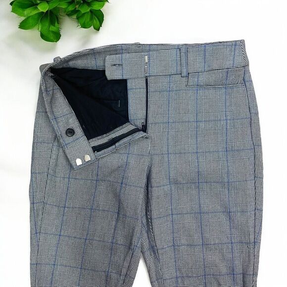 LOFT High Waist Skinny Pants in Glen Plaid - Picture 9 of 11